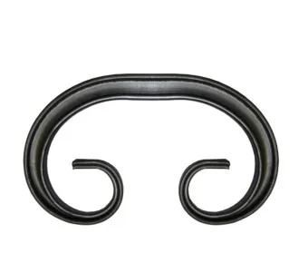 Кованый элемент ковки металлический орнамент Вензель Т15-130-65