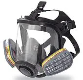 Широкопанорамная маска респиратор со стеклом УНИКС 5000 МАГ 2 Unix 