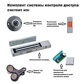 Электромагнитный замок электрозамок с системой открывания СКУД Стандарт