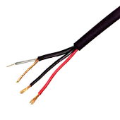 Кабель для видеонаблюдения квк-п-2X0,75 медный чёрный улица 