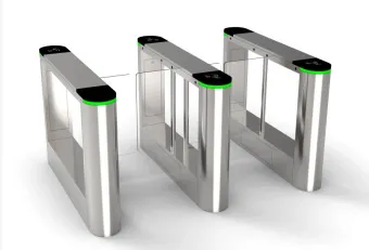 Скоростная электронная проходная турникет с распашными створками 3 шт