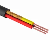 Кабель для систем видеонаблюдения и контроль доступа швэп 3х0,22 м черный