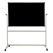 Меловая чёрная магнитная доска, 120х80 см, на подставке