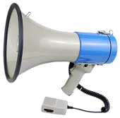 Ручной мегафон электромегафон  рупор громкоговоритель мета 2620 35 ВТ переносной с выносным микрофоном 