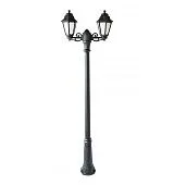 Столб фонарный уличный фонарь RICU BISSO / RUT 2L черный