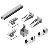 Балка прокатная направляющая профиль и ролики для сдвижных раздвижных откатных ворот 71х60х3,5 6 метров