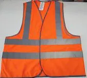 Жилет светоотражающий сигнальный оранжевый (3Э)ГОСТ 12.4.281-2014 4СОП