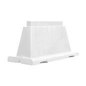 Дорожный вкладывающийся барьер блок дорожное ограждение 120*50*75см белый