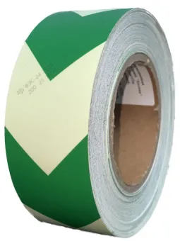 Фотолюминесцентная лента "Зебра" разметка пожарной безопасности противопожарная