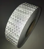 Светоотражающая самоклеющаяся лента сотовая разметки маркировки белая