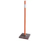 Вешка веха дорожная сигнальная ограждение D40 2000 мм на подставке