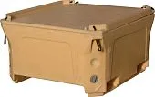 Изотермический контейнер 460 литров 1230х1030х650 с крышкой бежевый