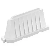 Дорожный водоналивной вкладывающийся барьер блок 2 метра белый