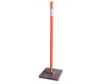 Вешка веха дорожная сигнальная ограждение D40 2000 мм на подставке