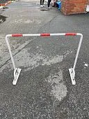 Парковое дорожное уличное пешеходное ограждение "Красная зебра"