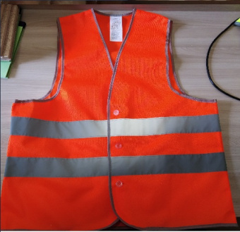 Жилет светоотражающий сигнальный оранжевый (1Э) ТР ТС 017/2011