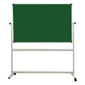 Меловая зелёная магнитная доска, 200х100 см, на подставке