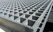 Стеклопластиковый решетчатый настил  FRP решетка пайолы рыбницы 2000 на 1000 мм 38 серый