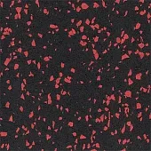 Рулонное резиновое напольное покрытие 8 мм черно-розовое 15% 