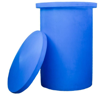 Пластиковая ёмкость открытый бак бачок бочка с крышкой Б220 220 литров