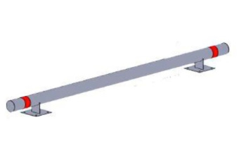 Колесоотбойник металлический на пластинах К-320.76